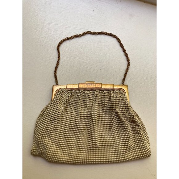 Vintage Whiting & Davis Gold Mesh Evening Bag With Chain Handle- READ - Picture 6 of 14